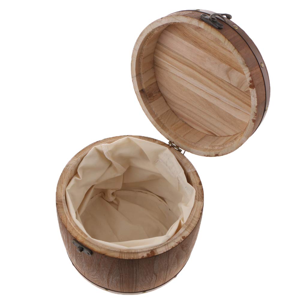 Großes Teefass Aus Holz, Küchenaufbewahrungsbehälter für Losen Tee, Mehl, Kaffee, Bohnen Und Konserven, L