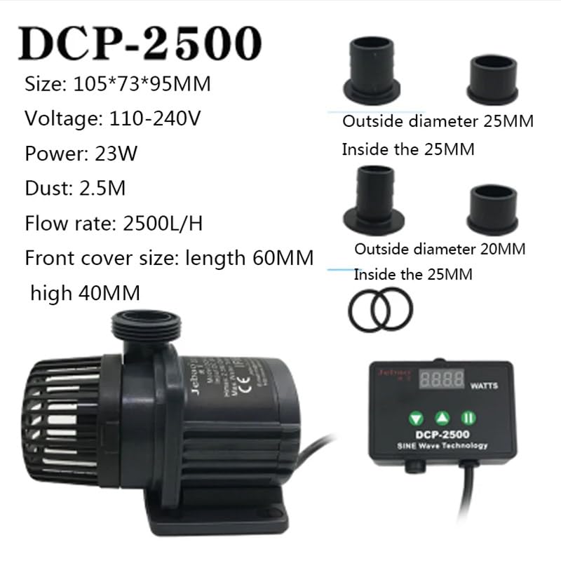 Jebao DCP-2500 Sine Wave Return Pump, 23W, 2500L/H