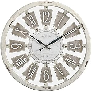 Firstimecoantiqueplaqueswallclock20white Urban Country Home Decor Firstime co antique plaques wall clock 20 white urban country home decor