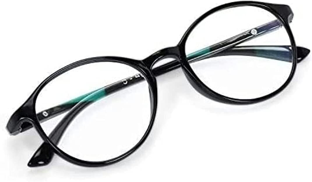 AK CREATION Blue Ray Cut Glass UV420 Zero Power Screen Protected Antiglare Unisex Spectacles Glasses (V-2, Medium