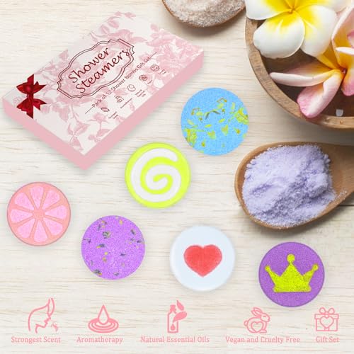 Lanwexy Shower Steamers, 12 PCS Shower Bombs for Women and Men Present, Aromatherapy Bath Bombs Shower Tablets with Natural Essential Oils for Birthday, Christmas, Valentines Present - Image 5