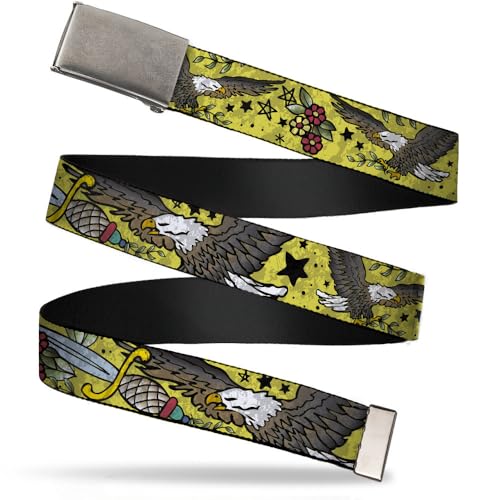 Buckle-Down Web Belt Truth & Justice Tattoo 1.5