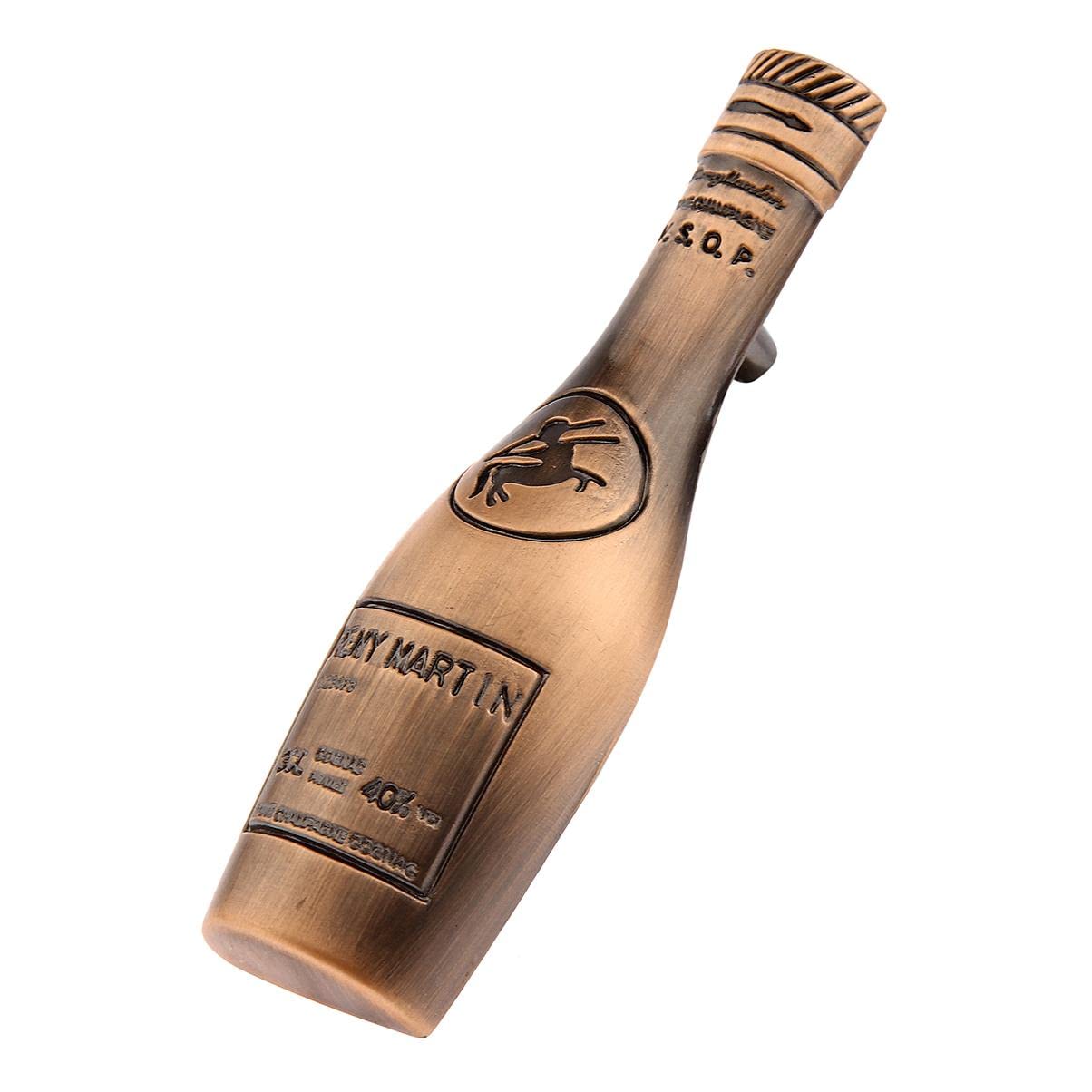Set of Wine Bottle Shaped Drawing Knob with Mounting Screw Red Bronze-image-5