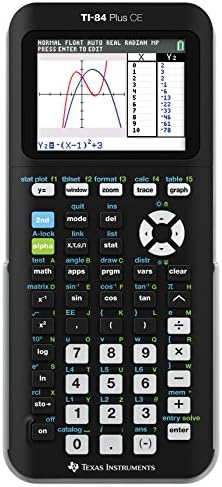 Texas Instruments TI-84 Plus CE Graphing Calculator, Black (Frustration-Free Packaging)