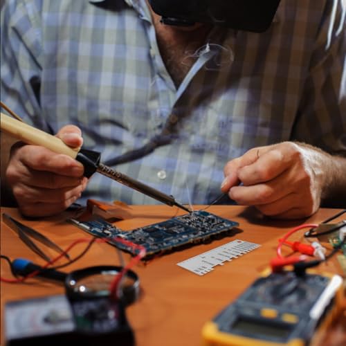 STOBAZA Juego de 2 Medidores de Alambre de Acero Inoxidable para Grosor, de Doble Cara con Escalas Métrica e Imperial para Inspección de Soldadura y Medición de Núcleo Sólido miniatura 6