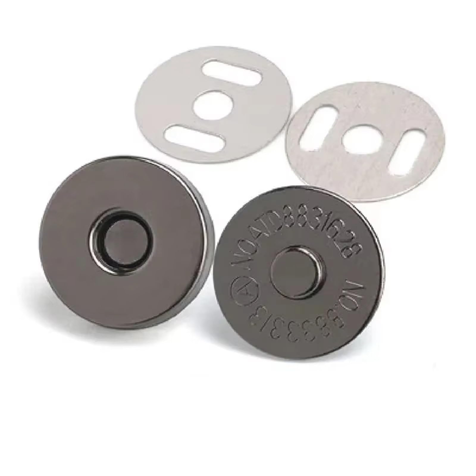 Magnetic Press Studs 10sets/lot Magnetic Snap Fasteners Clasps Buttons Handbag Purse Wallet Craft Bags Parts Accessories(Gun Black,1.4cm)