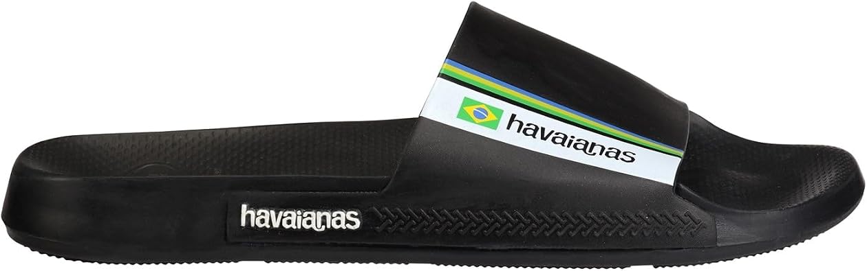 Havaianas Slide Brasil Navy Blue 29 30 Flip Flops Unisex