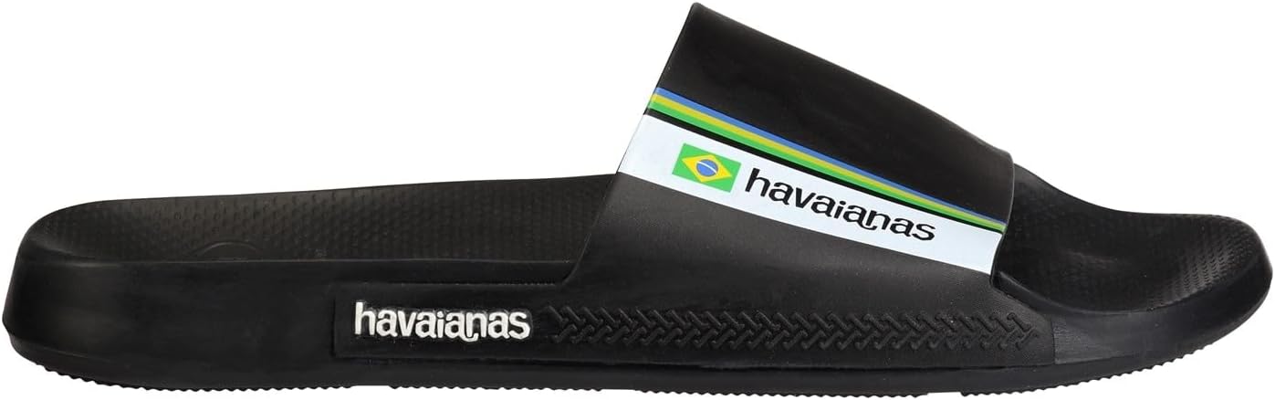 Havaianas Slide Brasil Navy Blue 29 30 Flip Flops Unisex