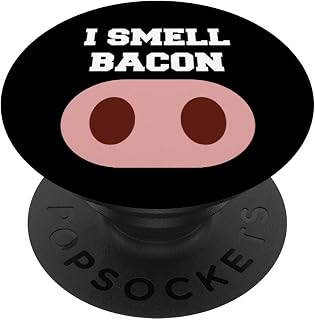 Gift For Bacon Lovers I Smell Bacon Pig Snout Black