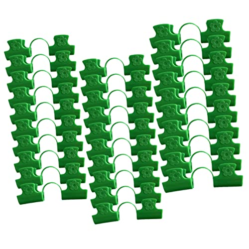 Toddmomy 30piezas Pinzas para Invernadero Pinzas De Doble Cabezal para Cubiertas Vegetales Accesorios para Jardinería para De Plástico Suministros para Invernaderos para Plantas De Jardín