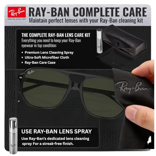 Image of Ray-Ban RB2205 BILL ONE Square-Round Sunglasses with Official Eyewear Kit