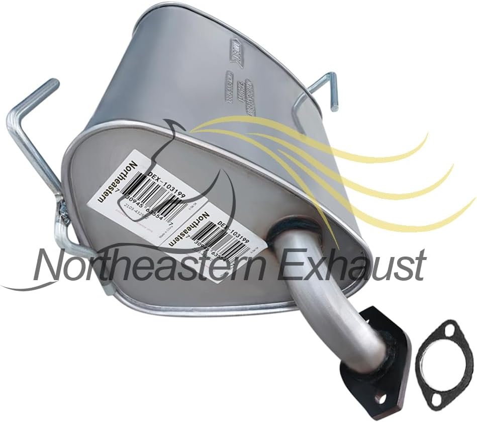 Northeastern Exhaust | Stainless Steel Resonator, Y Pipe, Pair of Muffler Exhaust System Kit Compatible for Subaru Outback 2010-2015 3.6L | Free Gasket and Clamp Included