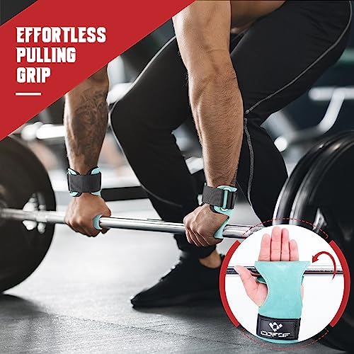 Image of Weight Lifting Wrist Strap, Double-Layer Leather for Deadlift Powerlifting