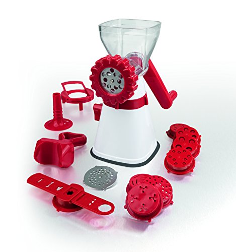 Preisvergleich Produktbild GOURMETmaxx 02255 Fleisch Wolf 17-teilig, rot / weiß