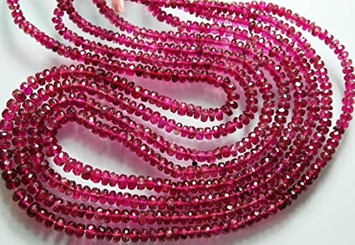 Perles de tourmaline rose en rondelles pour créer vos propres bijoux d'été personnalisés