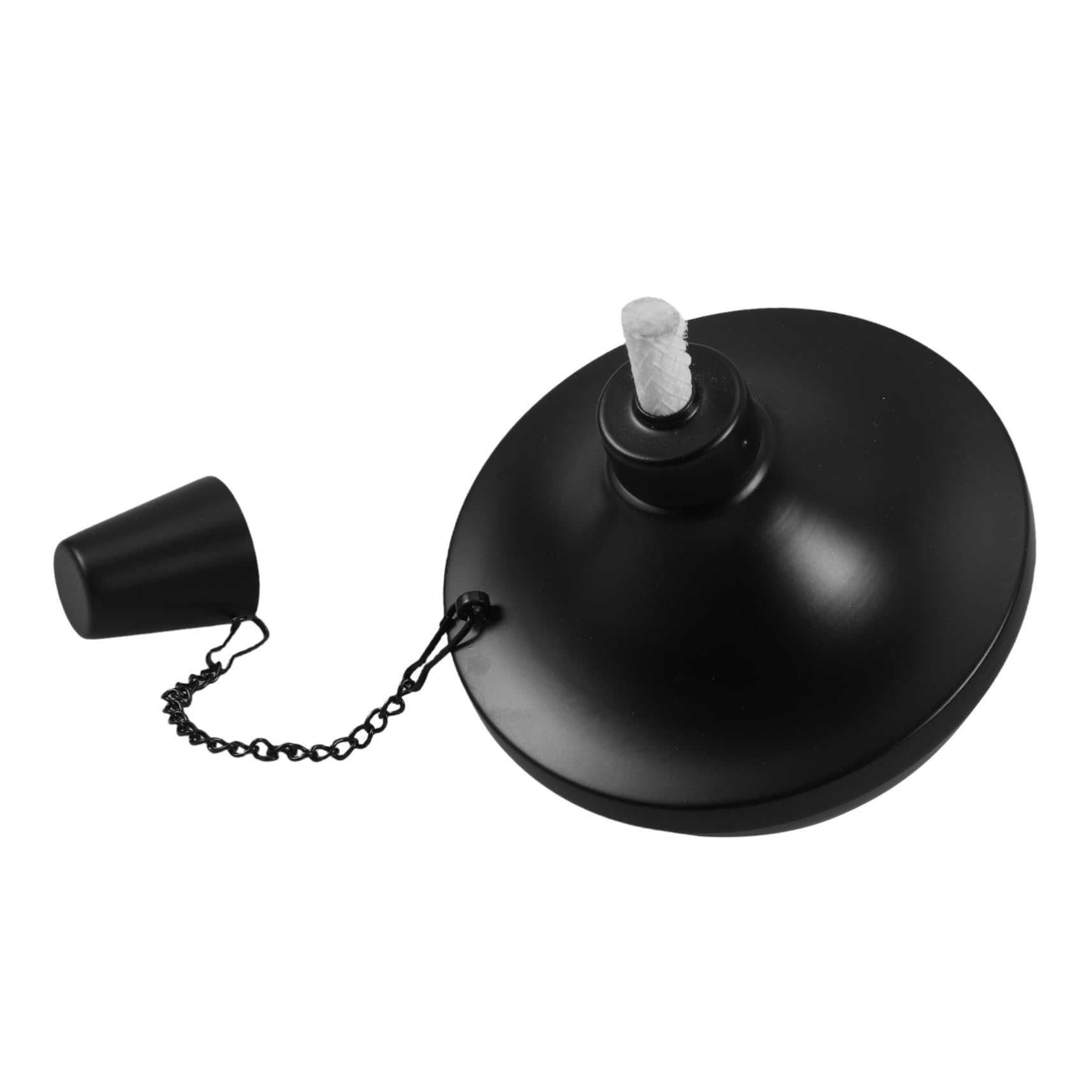 IWOWHERO Outdoor Tiki Torch Stainless Steel Refillable Oil Lamp Decorative Tabletop Torch for Garden Landscape