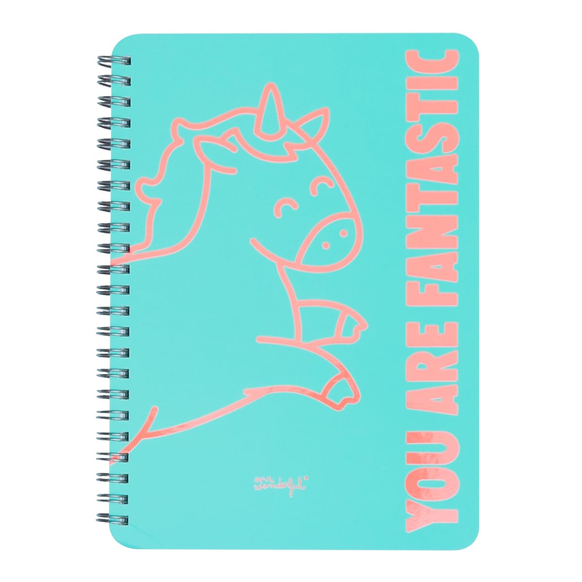 Mr. WonderfulNotebook a5 unicorn mint you are fantastic