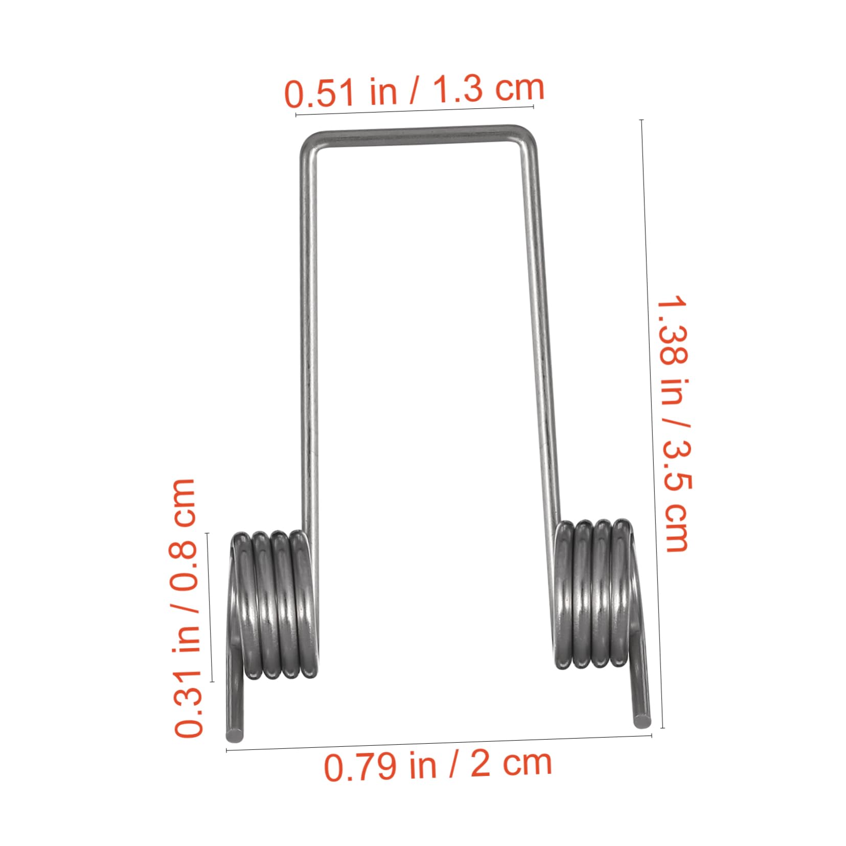 SOLUSTRE Garbage Bin Lid Torsional Spring Set 6pcs Steel Torsional Spring for Trash Can Lid Repair
