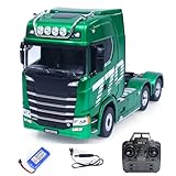 Le camion tracteur 1:18 770S a des améliorations, avec un tout nouveau schéma de couleurs, des phares œil de démon améliorés et de nouveaux effets sonores. Ce produit offre un excellent rapport qualité/prix. Restez à l'écoute pour d'autres mises à jour, car les informations sur le produit sont sujettes à changement. 