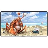 【Langlebige genähte Kanten】 Diese mouse pad hat empfindliche Kanten, die Verschleiß verhindern können. Stellen Sie eine längere Verwendung sicher, ohne sich zu verformen und zu entschleimen. Einseitiger Druck.