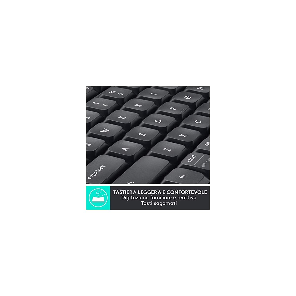 Logitech-MK850-Kit-Tastiera-e-Mouse-Wireless-Multidispositivo-Wireless-e-Bluetooth-24-GHz-12-Tasti-Programmabili-Durata-Batteria-di-3-Anni-PCMac-Layout-Italiano-QWERTY-Nero