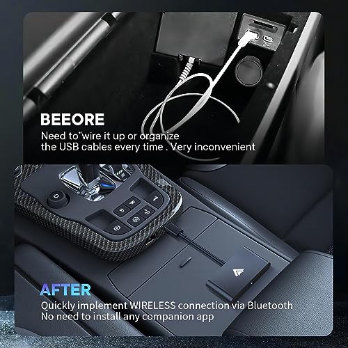 Image of Android Auto Wireless Adapter, 5GHz WiFi Auto Connect, Low Latency, Plug and Play, Type-C Interface, Suitable for Android Phones Converts Wired Android Auto to Wireless