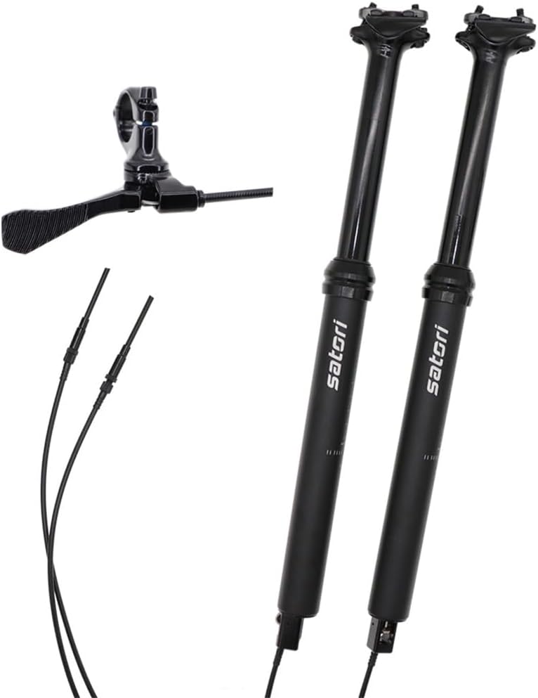 DJC MTB Dropper Seatpost Adjustable Height 125mm 150mm Travel, Satori Sorata Pro, Internal External Routing Cable