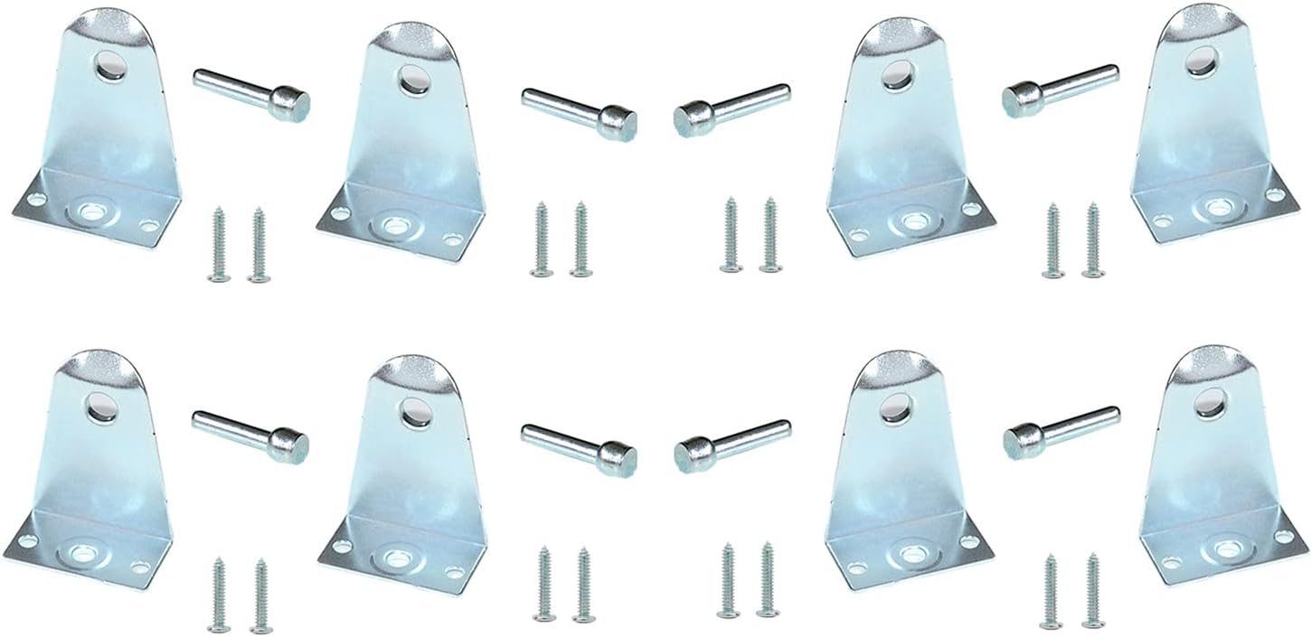 4pcs Hold Down Bracket for 1" Mini Blinds Bottom Rail Hold Clips Clear Plastic with