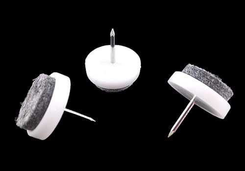 Miniatura 4 de Yueton 60 almohadillas deslizantes de fieltro para clavos, almohadillas deslizantes para patas de muebles, patas de silla, protectores de piso de