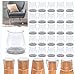 Stuhlbeinkappen Klein Stuhlbeinschoner, 32 Stück Filzgleiter für Stühle, Transparent Schutzkappen für Stuhlbeine, Silikon Schutzhülle für Möbel, Schützen Sie Hartholz-/Fliesen-/Laminatböden!