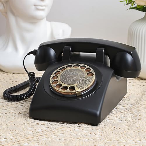 Sangyn-Retro-Rotary-Telephones-for-Landline-Phones-Classic-Antique-Wired-Antique-Phone-with-Mechanical-Doorbell-for-Home-Office-for-Decoration