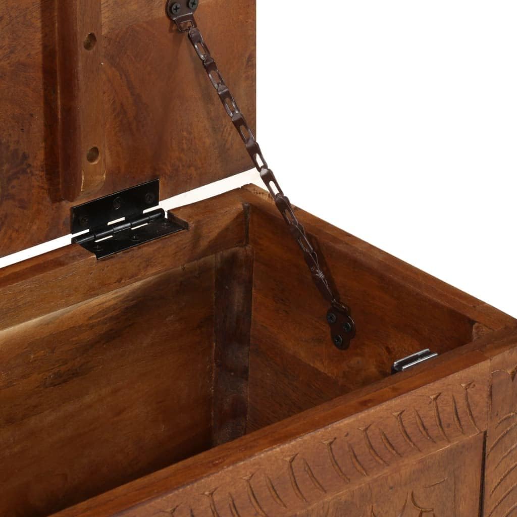 Storage Box 43.3"x11.8"x15.7" Solid Mango Wood, Trunks for Storage, Storage Chest, Organizer for Home Décor and Organization