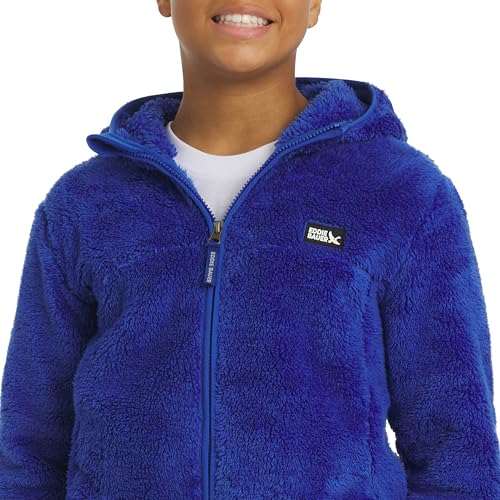 Image of Eddie Bauer Girls' Quest Plush High Pile Faux Sherpa Hooded Jacket