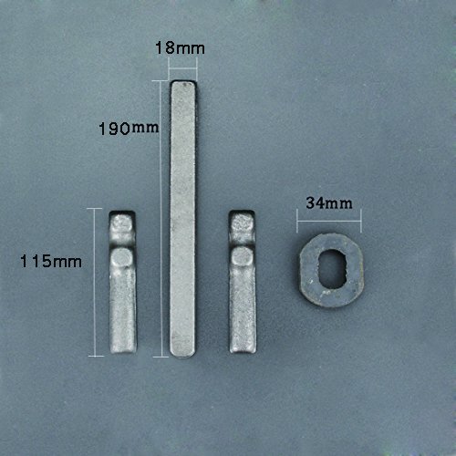 image for Csdtylh 6 Pcs Stone Splitter and 1 Pcs Rotary Hammer Drill Bit Wedge a