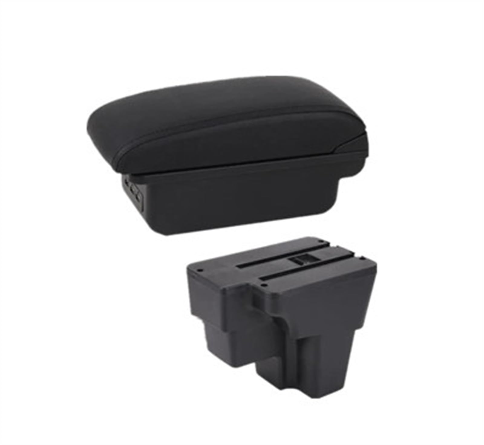 NOHEEU Armrest Box Europe South Retrofit Car Storage Accessories For STONIC For Rio Lx For Cerato 2015-2024(B1 black line 3USB)