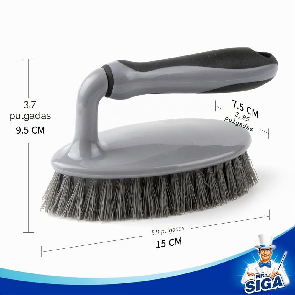 MR.SIGA Cepillo de Fregado para Trabajo Pesado, Paquete de 2