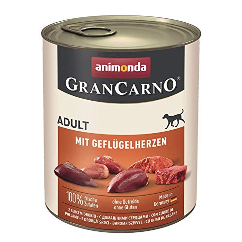 Landshome Multipack: Animonda GranCarno Adult je 6X 800g | Pansen + Ente + Geflügelherz | gesundes Hundefutter nass in 3 Geschmacksrichtungen