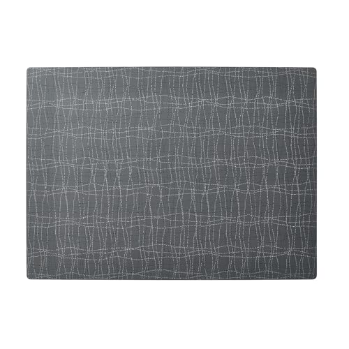 APS 60583 Set de Table en Silicone Lavable, Anti-Taches et antidérapant Anthracite 45 x 33 cm