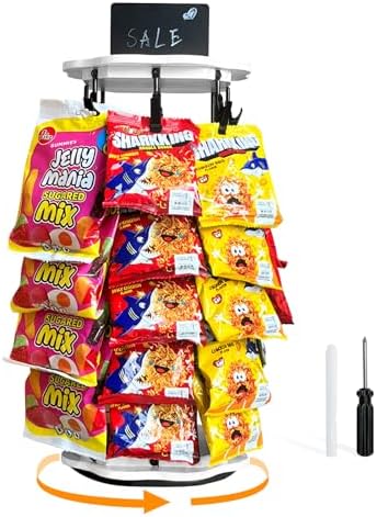 Amazon.com: OFUSUY Chip Rack Display Stand, 5 Tiers 40 Clips Snack ...
