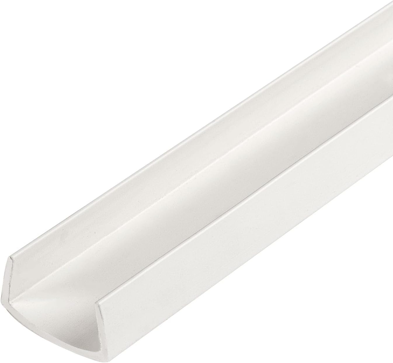 Outwater PVC Rigid Plastic U-Channel/C-Channel (White,36in Lengths,3/4in) - Pack of 4