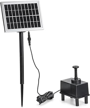 Image 1.8W Solar Water Pump Submersible Water Pump for Outdoor Garden Fountain Fish Tank Pond Brushless Solar Pump with Solar Panel