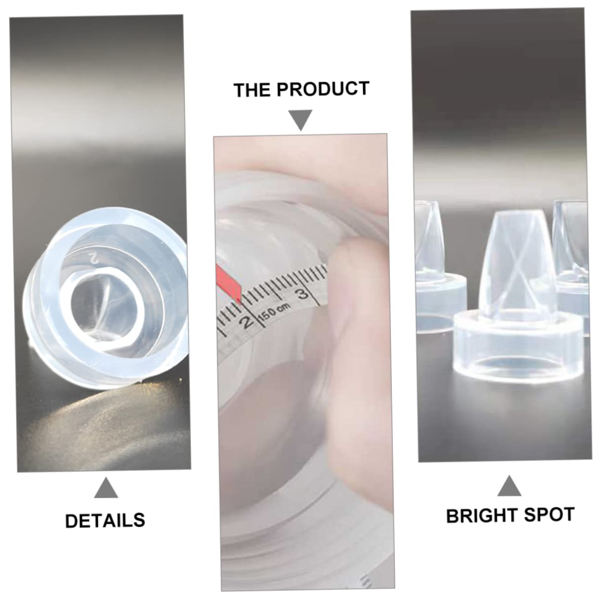 ibasenice 40 Pz Accessori Per Tiralatte Valvole Di Ricambio Per Tiralatte Valvola Della Pompa in Silicone Valvola a Becco D'anatra Del Bambino Sostituire Gel Di Silice Collettore
