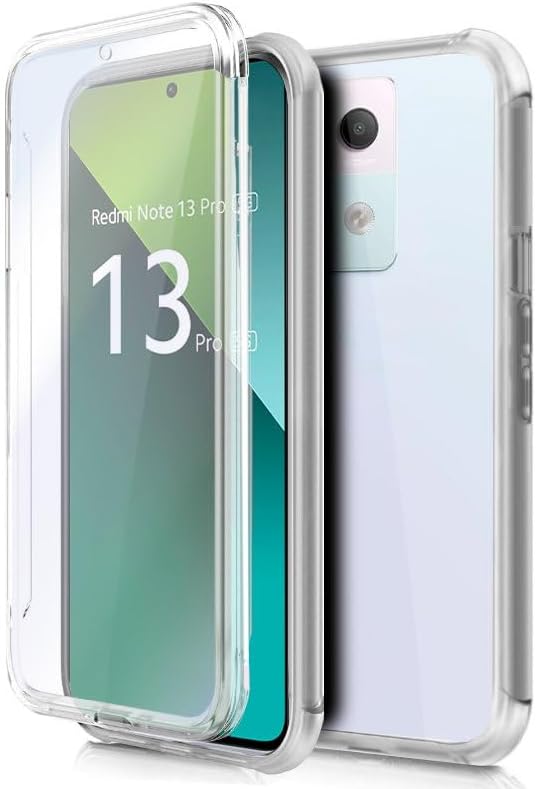 Cool 3D Silicone Case for Xiaomi Redmi Note 13 Pro 5G (Transparent Front + Back)