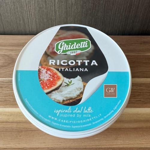 〈Global Wish〉ギデッティイタリア伝統のフレッシュ グラスフェッド リコッタチーズ 295g – ミルクの甘みと滑らか食感 料理やスイーツに最適 Ghidetti Dairy Traditional Italian Fresh Grassfed Ricotta Cheese 295g – Smooth Texture with Milky Sweetness, Perfect for Cooking and Desserts (1個) - global wish - 商品画像