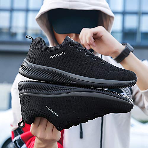Image of Men Non-Slip Work Shoes Tennis Gym Sneakers Breathable Slip Resistant Lightweight and Comfortable for All-Day Wear Sports and Walking