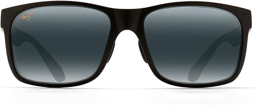 Maui Jim Red Sands Sunglasses Matte Black Frame Neutral Grey Lens - 432N-2M