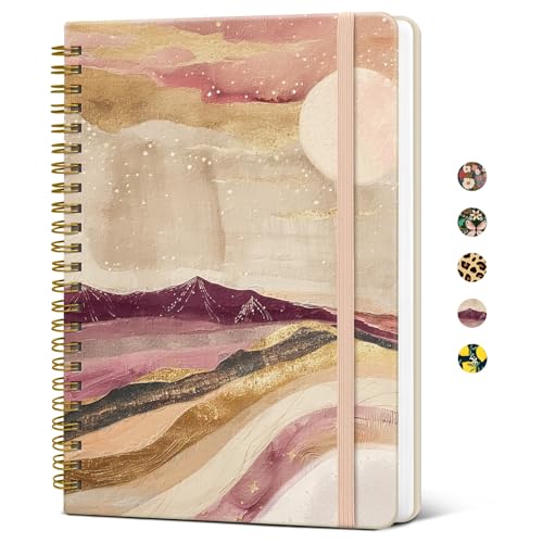 Cahier de notes rigide A5 pour ne plus perdre vos idées grâce aux 140 pages lignées - 2