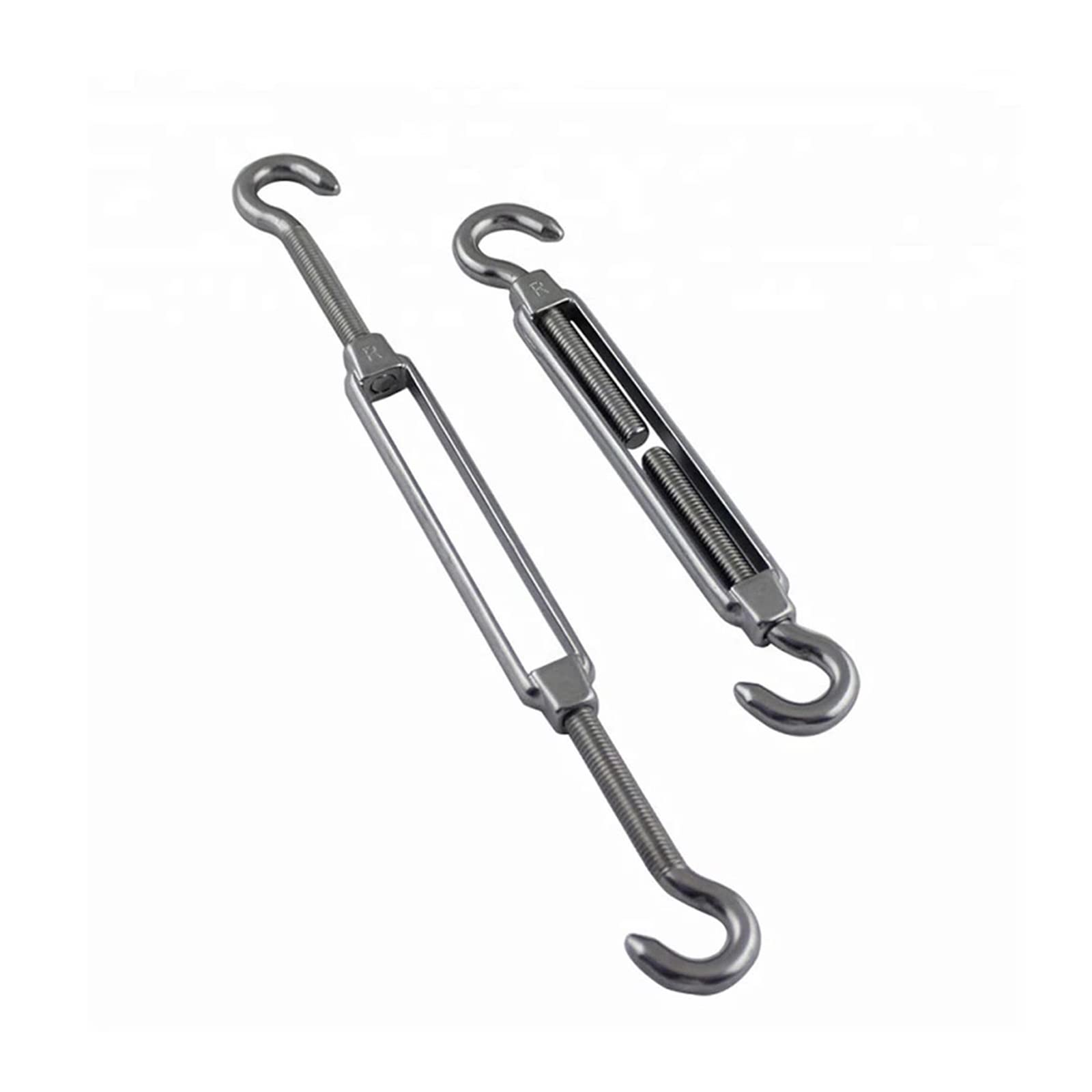 Napinacz do lin, 2/5/10 szt. Srebrny hak i haczyk ze stali nierdzewnej 304 M5/M6/M8 Ściągacz w stylu europejskim(M8,10pcs)