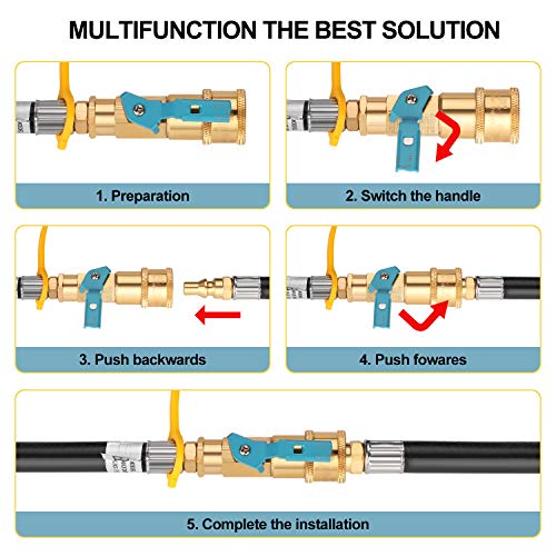 WADEO 12FT RV Propane Quick Connect Hose, RV Propane Hose Extension by WADEO - Used condition - Image 6
