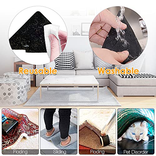 10 peças de aderência de tapete, 12 peças, dupla face, antiderrapante, antiderrapante, tapete, tapet